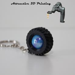 BILLE-PNEU-PNG.png Free STL file TIRE BALL ( Key ring )・Design to download and 3D print