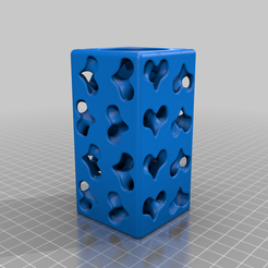 Heartstrings_Tealight_Holder_Square.png 3D-Datei Heartstrings Teelichthalter kostenlos・Design für 3D-Drucker zum herunterladen