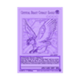 crystal beast cobalt eagle.stl crystal beast cobalt eagle - yugioh