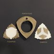 Flexipick-PortaPuas-DAMpick.jpg Fichier STL Pics de guitare électrique Flexipick, DAMpick et Portapuas by eXiMienTa (REINFORCED) - Nido Picks・Design imprimable en 3D à télécharger