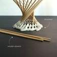 3d printed wooden skewers Archivo STL Frutero "Arena・Diseño de impresora 3D para descargar