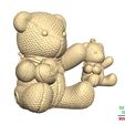 Valentine-Knitting-Bear-and-Pendant-2.jpg Valentine Knitting Bear and Pendant 3D Printable Model