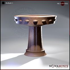 CROW-017-Birdbath-01-PAT-SM-STORE.jpg 3D-Datei Vogeltränke 01・3D-druckbare Vorlage zum herunterladen