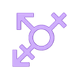 s7.stl Straw Topper - Transgender sign, 3d printer, stl file. 3d print file - straw buddy, gender roles. Digital downloads - strawtopper