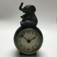 elclock.jpg Sitting Elephant Clock