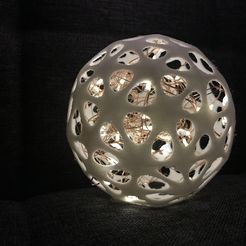1.jpg STL-Datei Voronoi-Sphäre Lampe・3D-druckbares Modell zum Herunterladen
