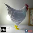 PATREON-33.jpg Funny Chicken Egg Lamp / Figurine Multiparts