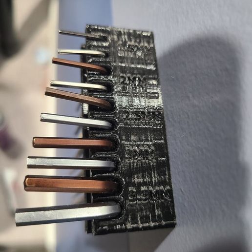 Metric Allen Wrench Holder Mount 3D model