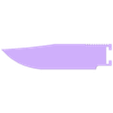 Hoja.stl Template for making Sibert Scout knives