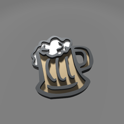 Beer-keychain.png STL file Beer Keychain !・3D printer model to download