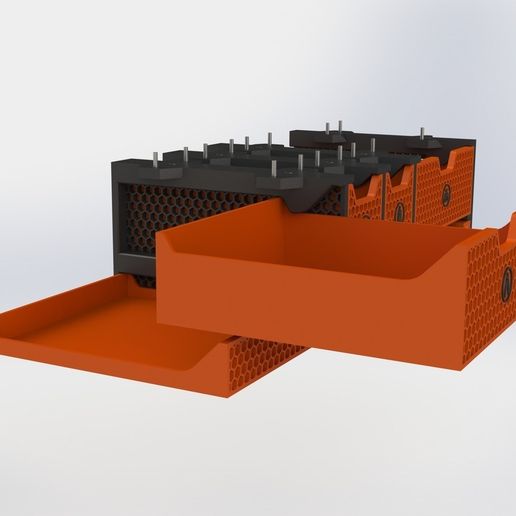 Render_10.jpg Cajones de la impresora para la mesa Lack de Ikea