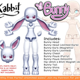 il_794xN.png [KABBIT BJD] - Bunny Kabbit BJD  + Pre-supported SLA Files- (For FDM and SLA Printers)