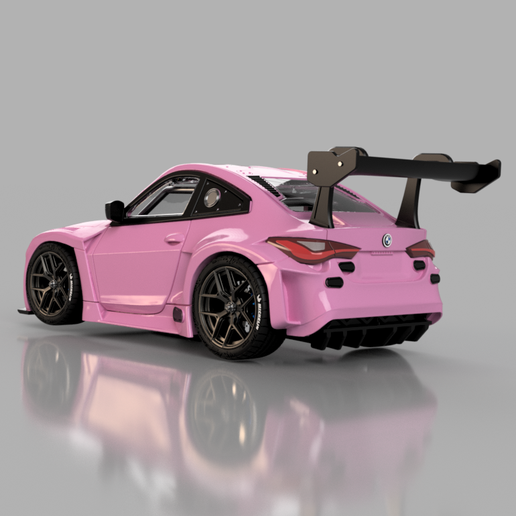 🚗 Modelo 3d do BMW M4 GT3 para impressão à escala 1/64 e 1/24