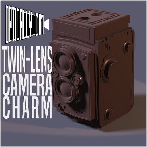 Twin- lens Camera Charm 3D model