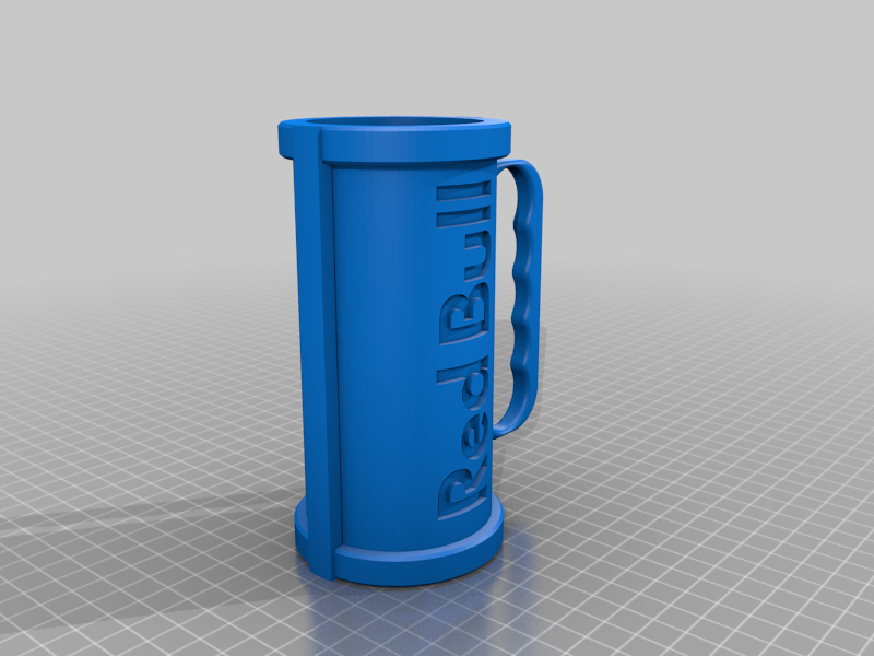 Download free STL file Red Bull Can Holder • 3D printing design ・ Cults