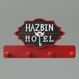 02.jpg Hazbin Hotel home fan Keyholder. TV series, cartoon, merch, cosplay
