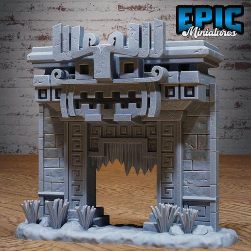 Jungle Gate ‧ DnD Miniature ‧ Tabletop Miniatures ‧ Gaming Monster ‧ 3D Model ‧ RPG ‧ DnDminis ‧ STL FILE
