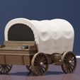 1.jpg MTG OUTLAWS DECK BOX COMPATIBLE WITH COMMANDER DECKS: covered wagon