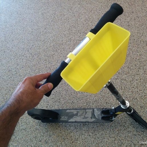 Kick scooter basket carry basket