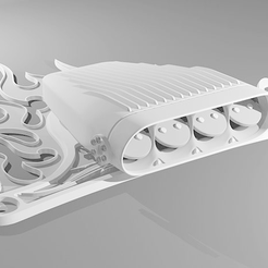 Render.png Fichier STL gratuit Ender 3 Fan Cover (Hot Rod Edition) | maintenant avec support d'alimentation・Objet pour imprimante 3D à télécharger
