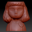 Picture2.png Decoration Planter Pot Cute Girl 11 stl for 3D printing