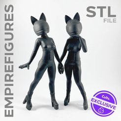 spacecats04.jpg Télécharger le fichier Ensemble sexy Cat Love • Objet imprimable en 3D, EmpireFigures