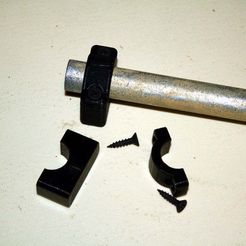 IMG_1415.JPG Free STL file 0.75" ( 3/4" ) Conduit Pipe Clamp・3D printable object to download