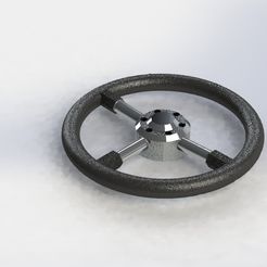 volante.jpg Archivo STL Llavero volante simil deportivo・Modelo para descargar e imprimir en 3D