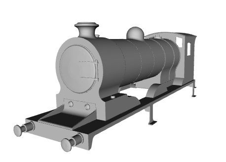NBR/LNER J37 (S class) loco 1/32 scale 3D model