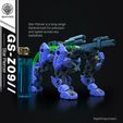 GS-Z09-Sagittarius-1.jpg GS-Z09 // Star Piercer - Modular 3D-Printed Mecha || 18cm || Sci-fi Robot Toy Figure