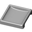 1-pocket-square-tray-06.jpg Square one pocket serving tray relief 3D print model