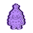 labubu (xmas tree) #1 - 1.stl Christmas | New Year cookie cutters - Labubu (in xmas tree costume) (style 1)
