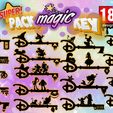 super-pack.jpg SUPER PACK MAGIC KEY 18 DISNEY KEYS