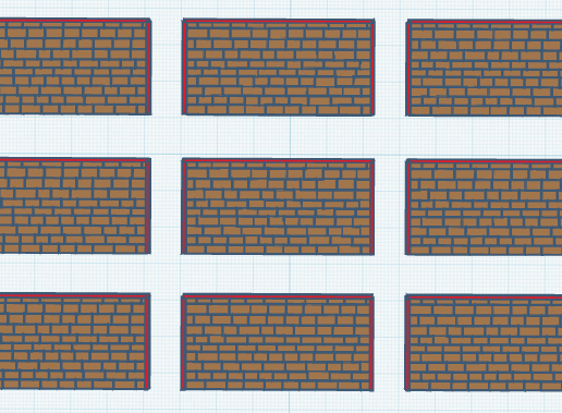 Stone fence parts. Scale 1:87