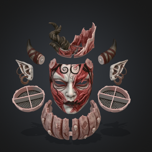 FLAYER BOX - Halloween Mask & Storage Box 3D Print