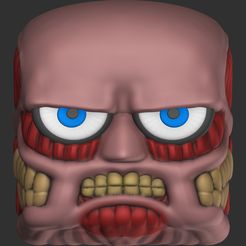 front.jpg Fichier STL Chibi Colossal Titan Keycap・Objet pour impression 3D à télécharger