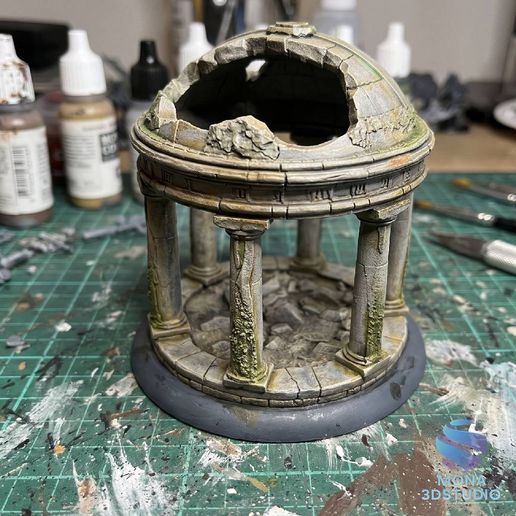 Ruined Classical Temple - Wargame & D&D 3D Printable