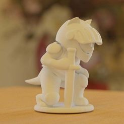 knight_kneel_03.jpg Free STL file knight cat kneeling・Template to download and 3D print, bs3