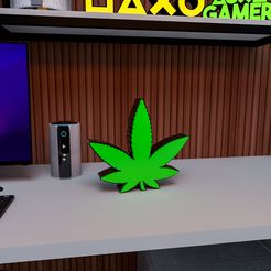 Cannabis.png Бесплатный STL файл Украшения из каннабиса・Модель 3D-принтера для загрузки