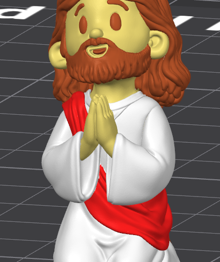 Jesus - STL & 3MF Multicolor (FDM & Resina)