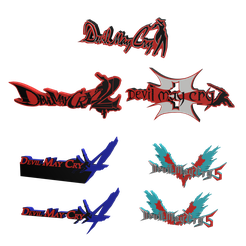 gdsa.png STL file 3D MULTICOLOR LOGO/SIGN - Devil May Cry MEGAPACK・3D printing idea to download