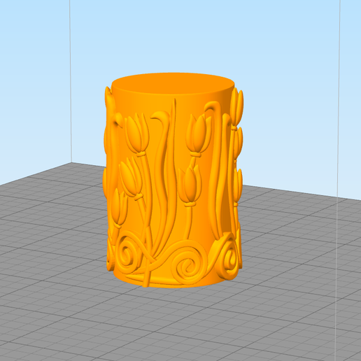 17.png Floral Pillar Candle