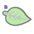 STL00881-1.png 1pc Leaf Bath Bomb Mold