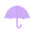Paraguas M M2 10cm.stl Umbrella Umbrella Cookie Cutter M1
