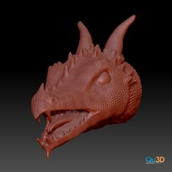 STL-99005-Dragon-Heereo2.jpg STL file Dragon Heereo head model- HIGH POLYGON・3D printable design to download, Bqueisser