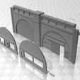 Viaduct Low relief 2.jpg N Gauge Low Relief Viaduct
