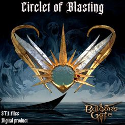 pre.jpg 3D file Fantasy Circlet of Blasting Baldurs Gate 3・3D printable model to download