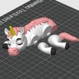 UniCornPhoot1.jpg Caballo unicornio dormido en una estantería