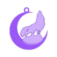 wolf2.stl lobo + llavero luna