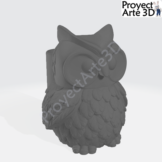 Owl Pencil 3D model